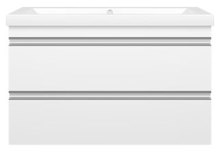 Подвесная тумба под раковину Misty Ингрид 90см белый